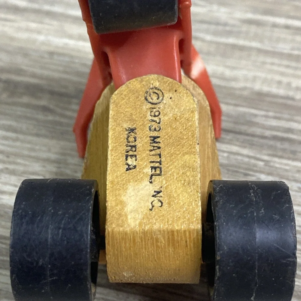 Vtg Mattel Camp Putt Putt Speedway 3 Wheeler 1973 Korea Wood Plastic Cycle‎ Bike